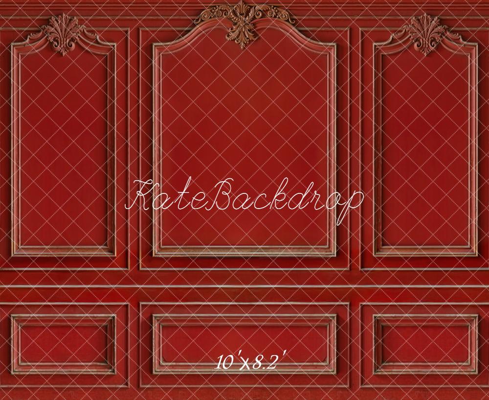Kate Vintage Red Ornate Wall Panel Backdrop Designed by Kate Image