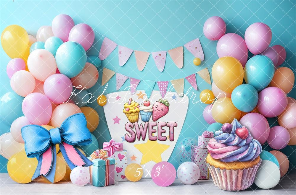 Fondo para Fiesta de Globos de Dulce y Pastel Smash Diseñado por Laura Bybee