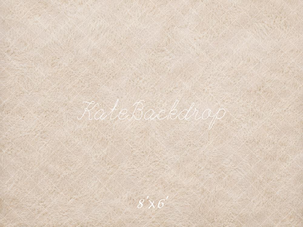Kate Beige Furry Plush Floor Printed Backdrop Designed by Kate Image