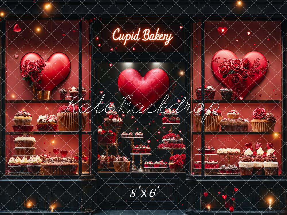 Valentijnsdag Bakkerij Hart Taart Foto Achtergrond Designed by Emetselch