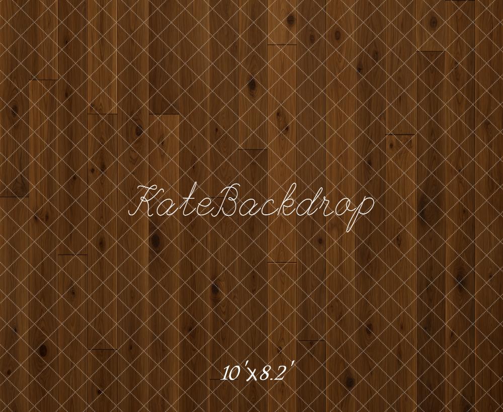 Kate Brown Wood Plank Printed Floor Backdrop Designed by Kate Image