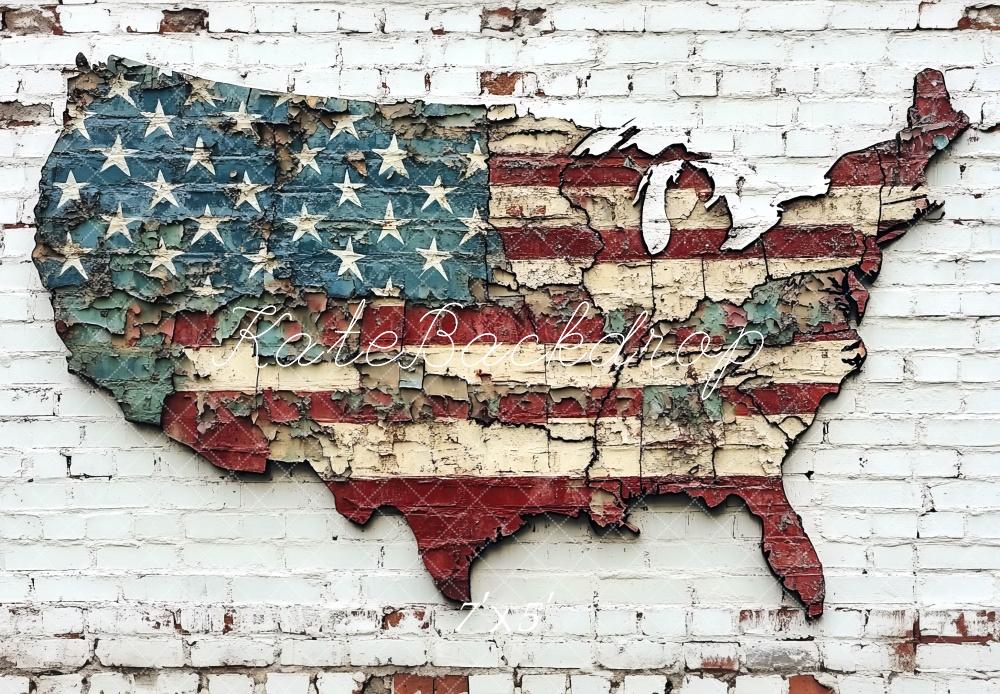 Kate Independence Day Vintage Wall Backdrop Designed by Mini MakeBelieve