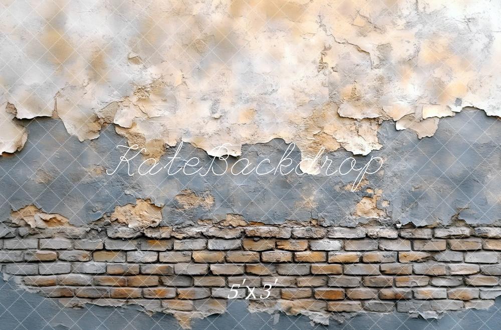 Gray Stucco Brick Wall Backdrop Designed by Mini MakeBelieve