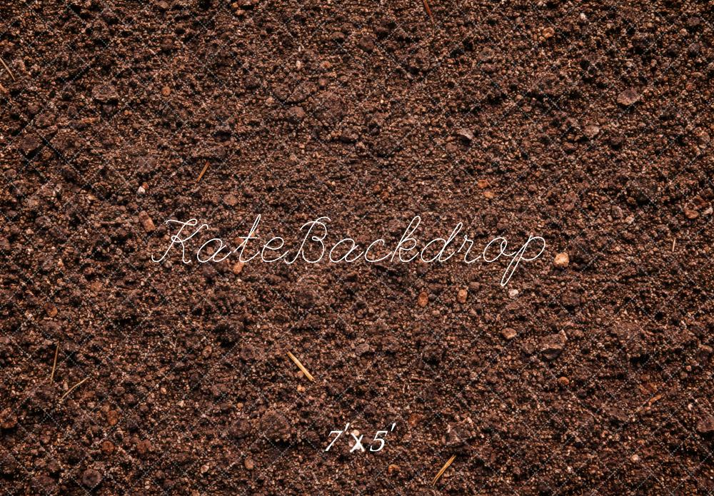 Kate Brown Dirt Texture Floor Printed Backdrop Designed by Vertigo Productions