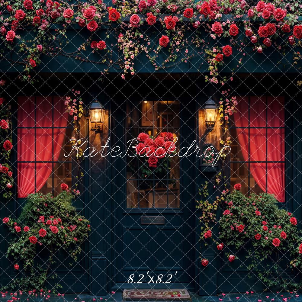 Romantische Nacht Rozenhuis Foto Achtergrond Designed by Emetselch