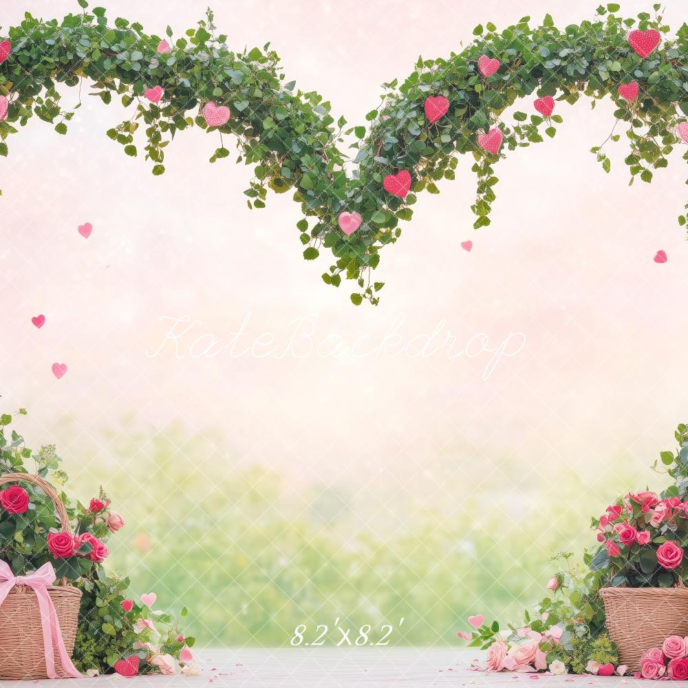 Kate Valentine Heart Shaped Floral Arch Backdrop Designed by Patty Roberts