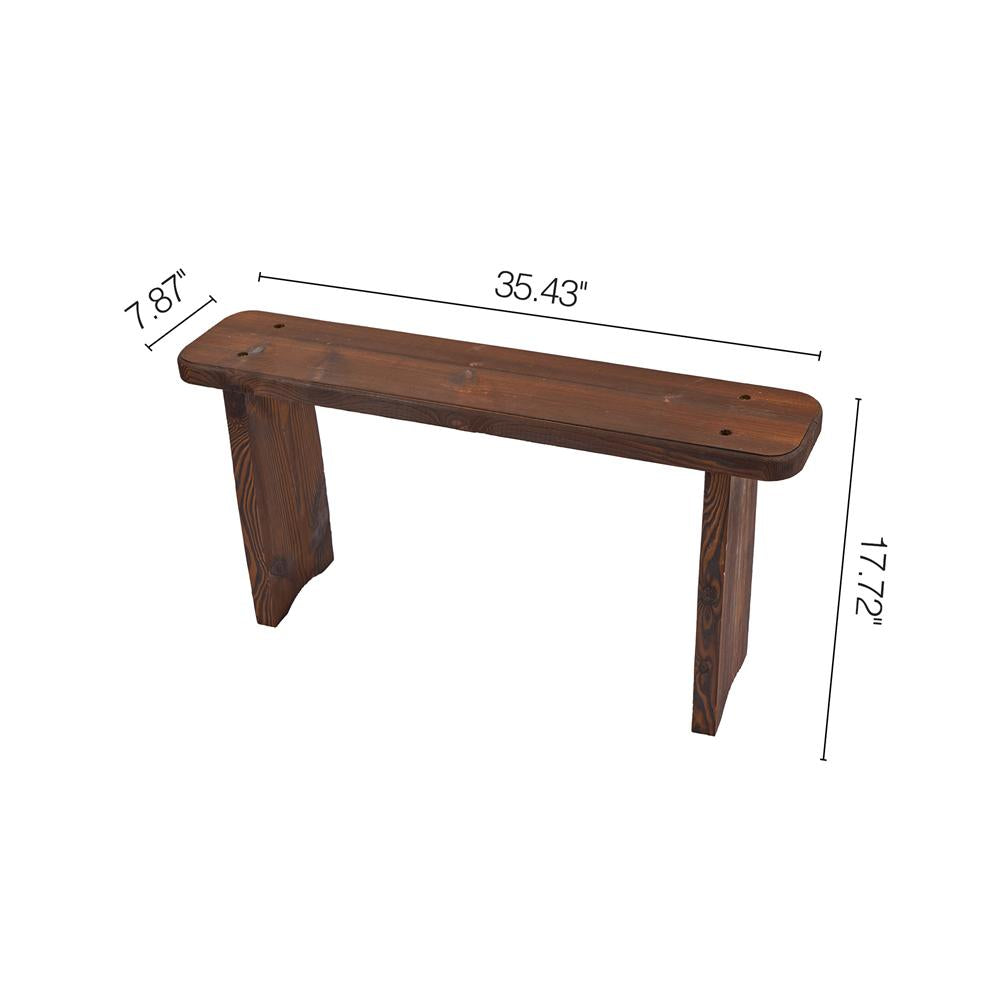 Kate Treated Wood Bench for Photography