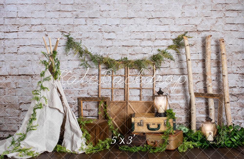 Cake Smash Aventura Campestre Rústica Fondo de Tienda Diseñado por Rose Abbas