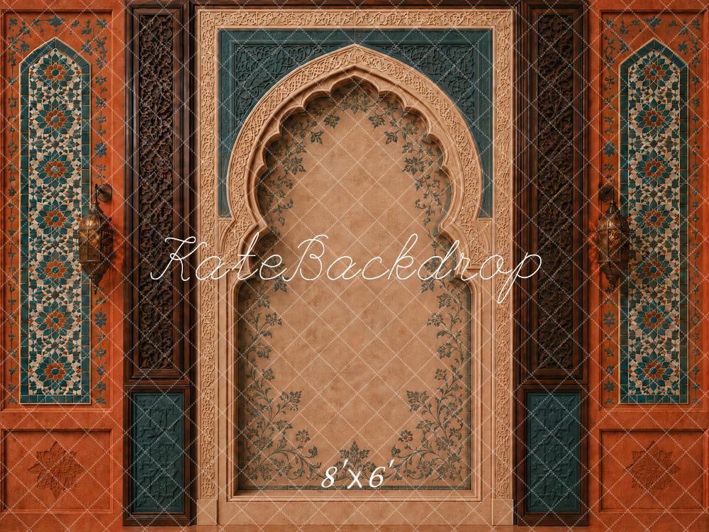 Kate Moroccan Arch Mosaic Lantern Printed Backdrop Designed by Vertigo Productions
