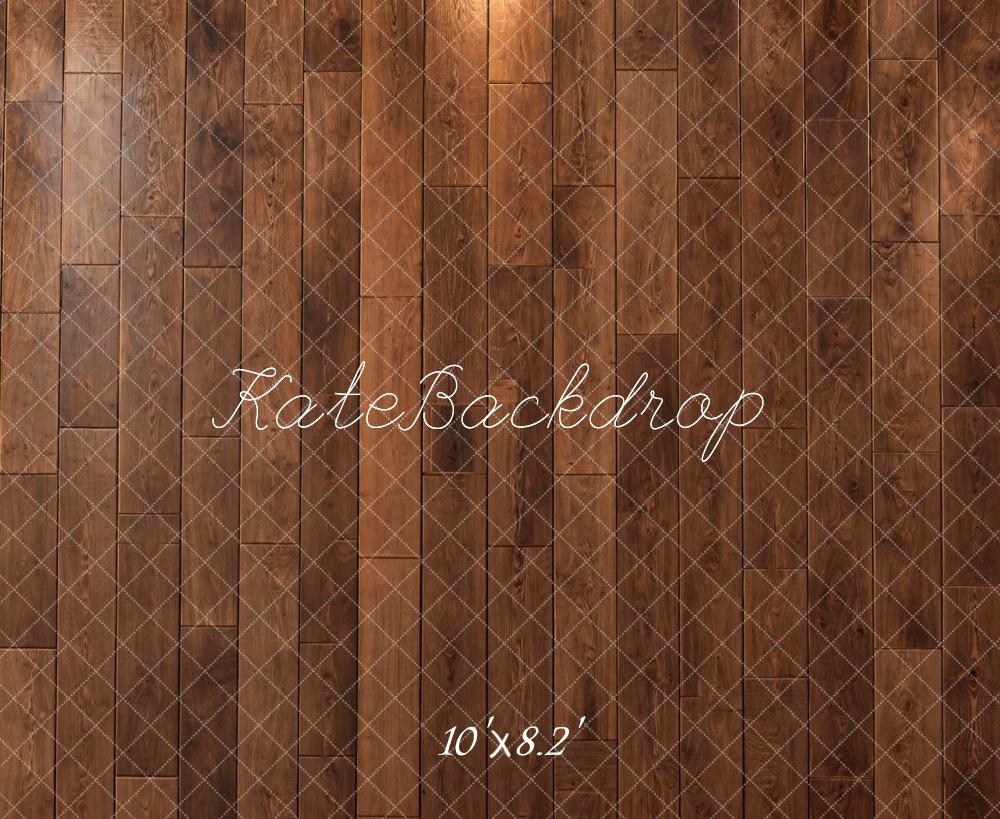 Kate Brown Rustic Wood Wall Diamond Pattern Printed Backdrop Designed by Kate Image