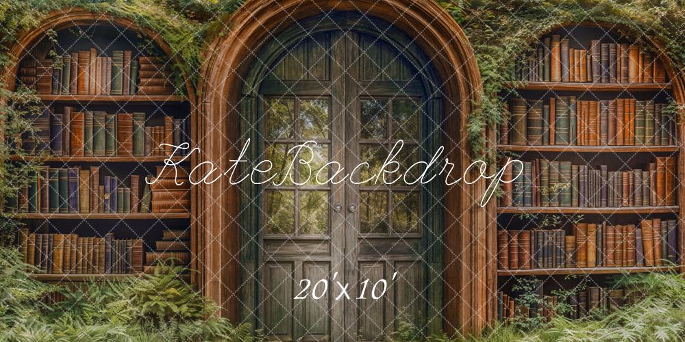 Puerta de arco de fondo de fantasía de regreso a la escuela diseñada por Emetselch