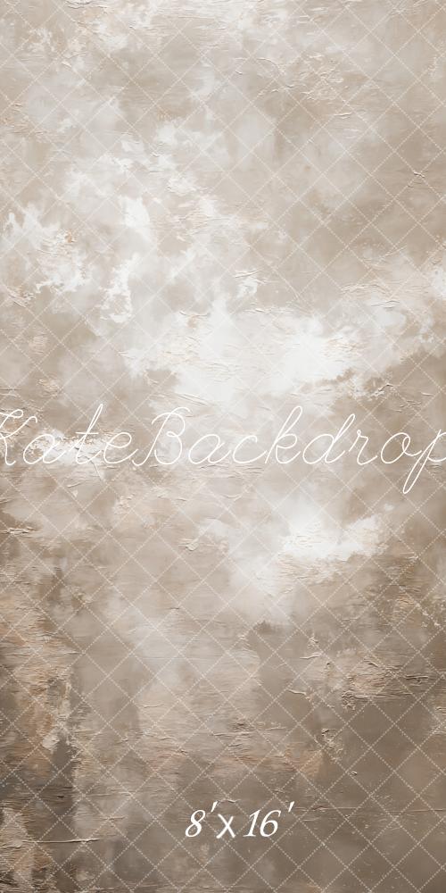 Kate Beige Abstract Texture Printed Backdrop Designed by GQ