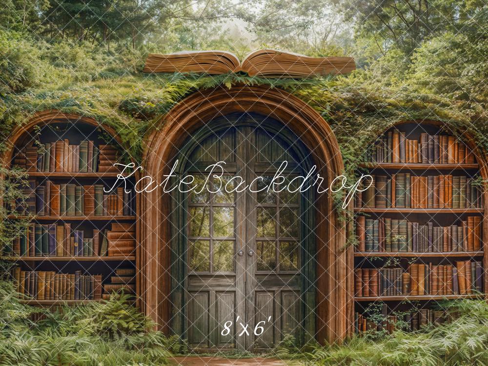 Puerta de arco de fondo de fantasía de regreso a la escuela diseñada por Emetselch