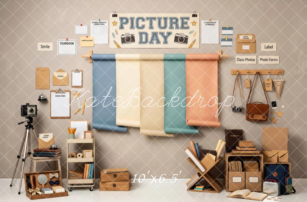 Kate Picture Day School Photography Yearbook Studio Printed Backdrop Designed by Patty Roberts
