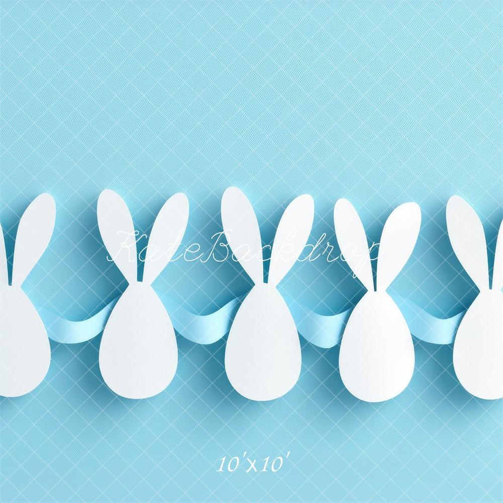 Kate Easter Bunny Blue Backdrop Designed by Mini MakeBelieve