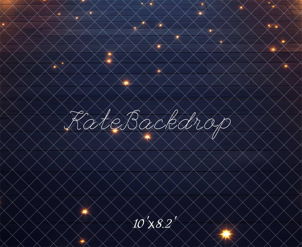 Fondo de Madera con Luces de Rejilla Brillante