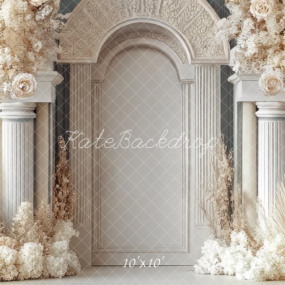 Fondo de Arco Floral Boho Elegante de Boda Diseñado por Mini MakeBelieve