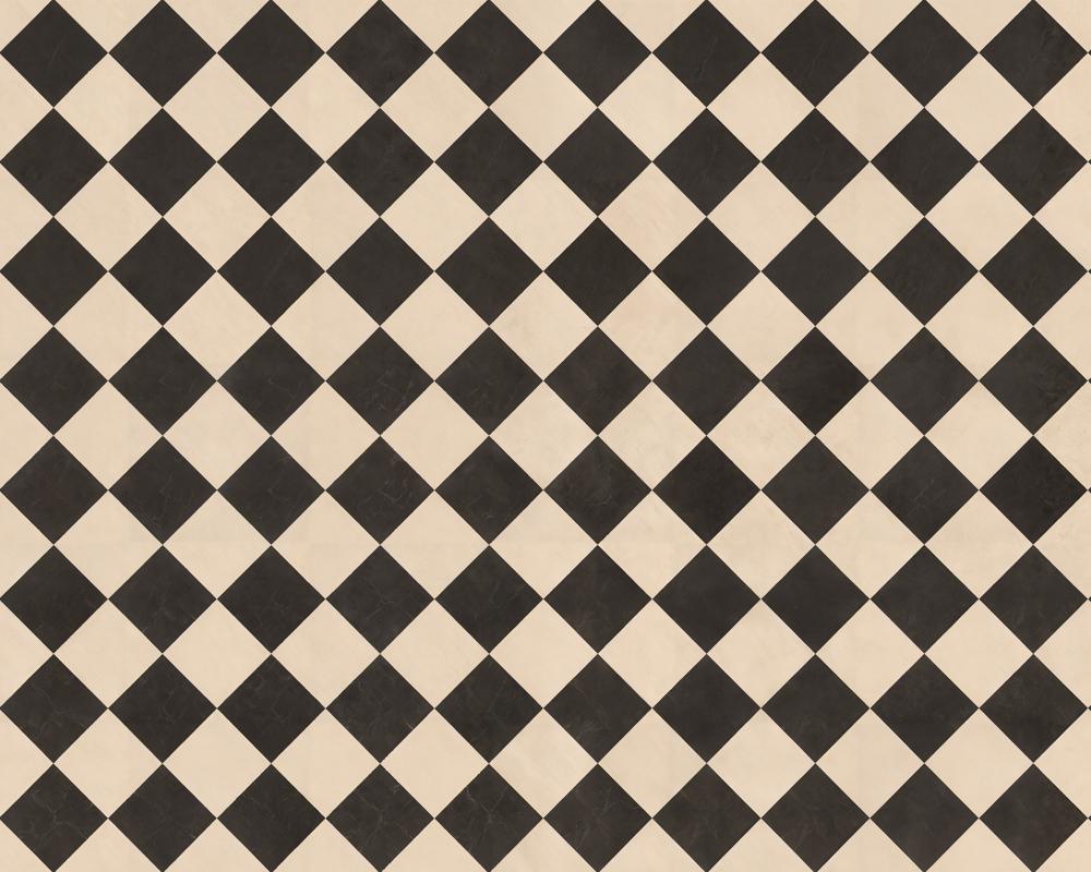 Kate Black Beige Checkered Plaid Floor Printed Backdrop Designed by Kate Image