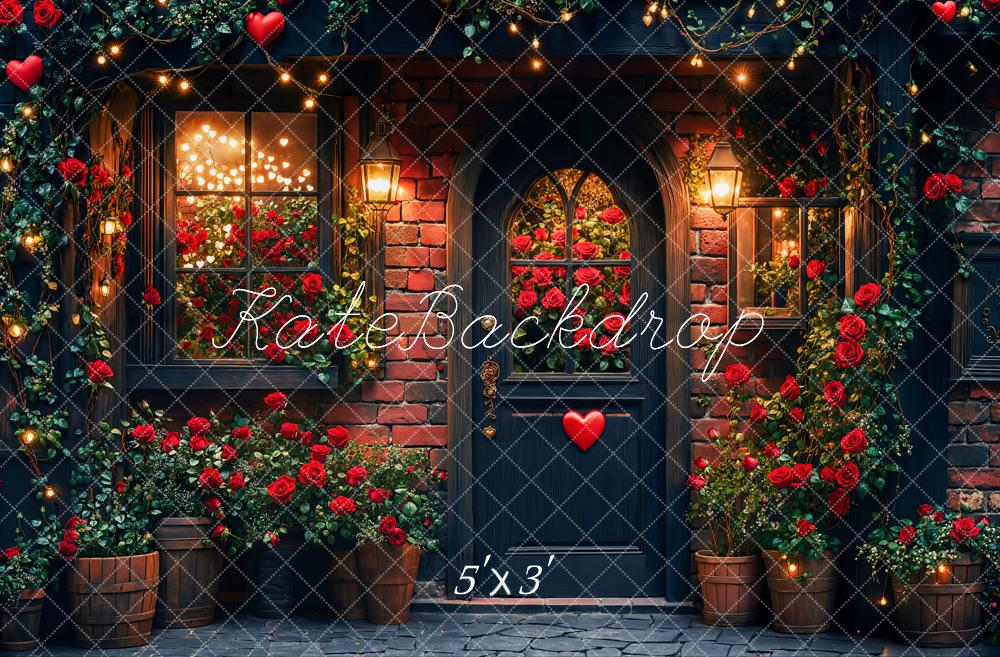 Romantische Rozen Tuin Foto Achtergrond Designed by Emetselch