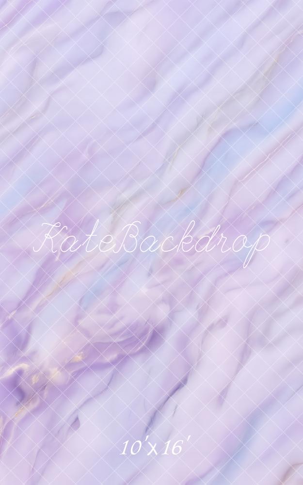 Kate Sweep Pastel Purple Marble Abstract Texture Printed Backdrop Designed by Kate Image