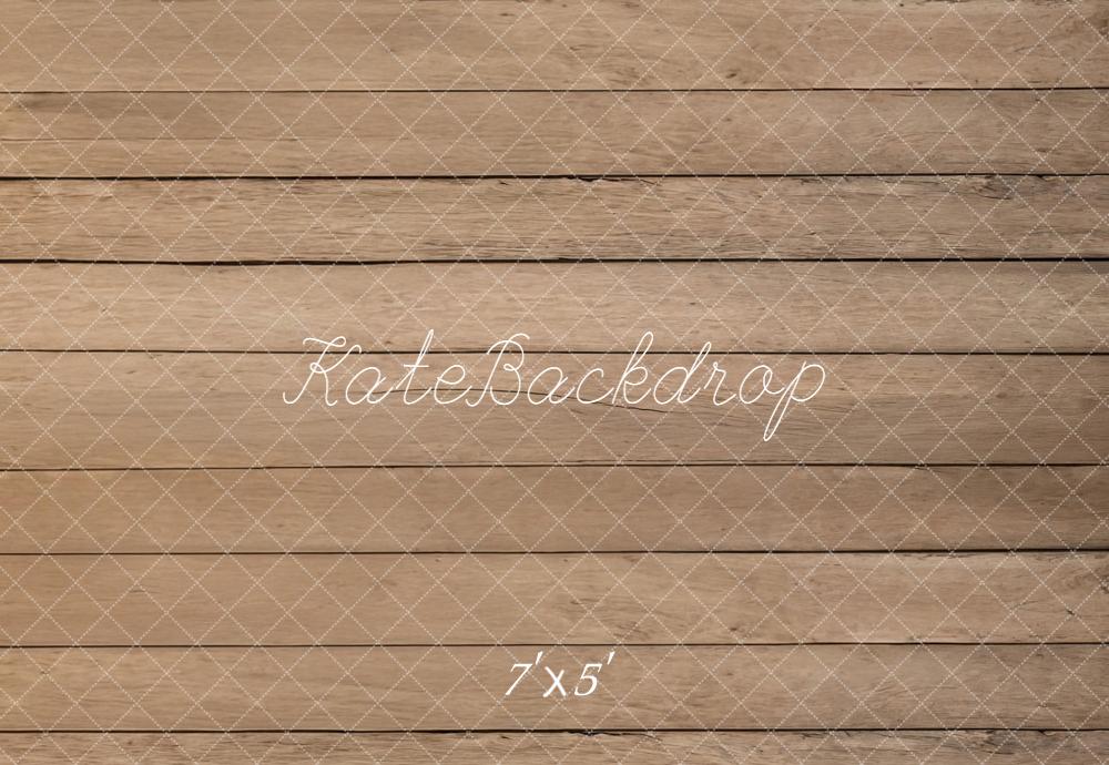 Kate Brown Wood Plank Wall Printed Backdrop Designed by Emetselch