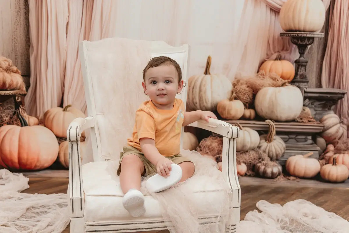 Fondo de Calabazas Boho Diseñado por Patty Robert