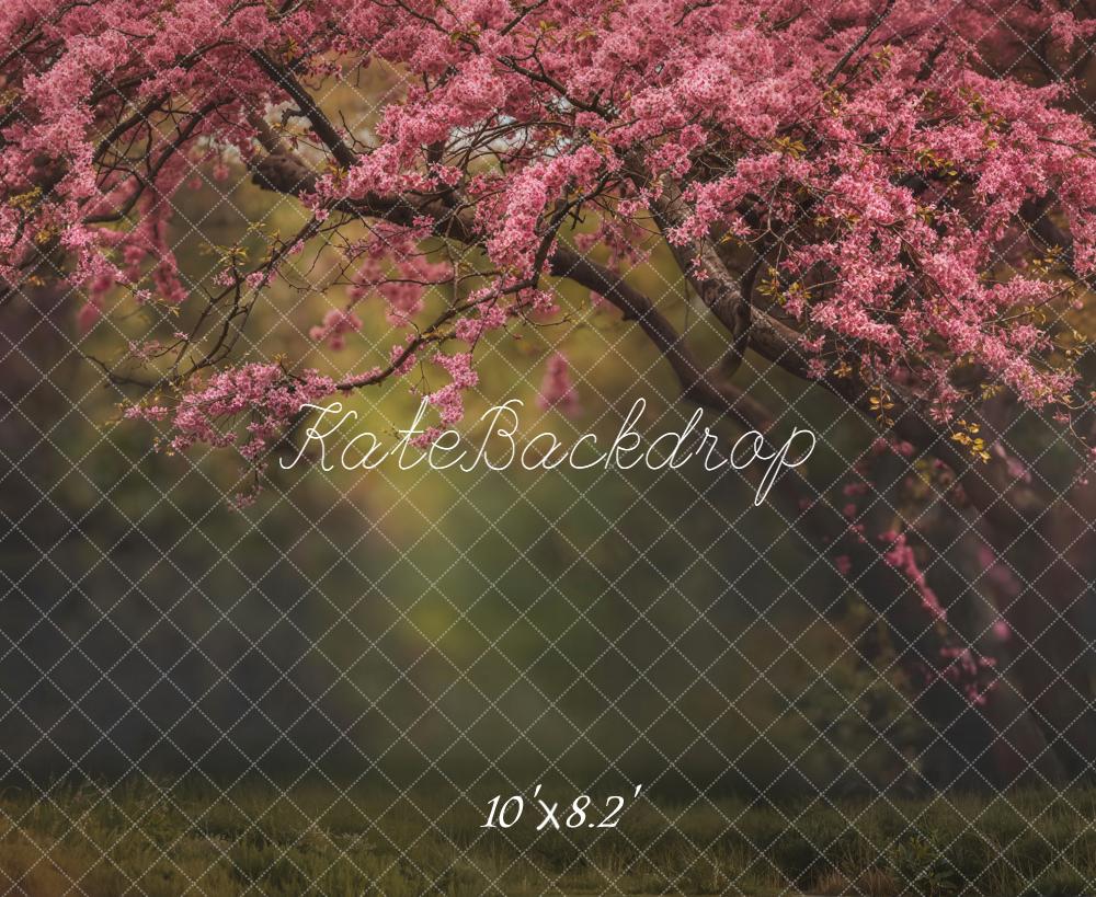 Kate Spring Pink Blossom Tree Arch Forest Backdrop Designed by Emetselch