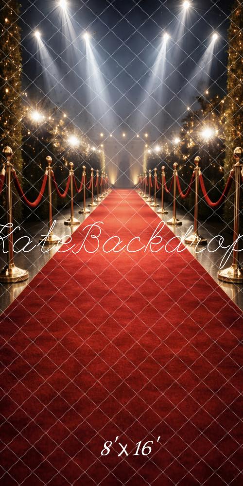 Kate Sweep Red Carpet Gala Walkway Spotlights Printed Backdrop Designed by Vertigo Productions