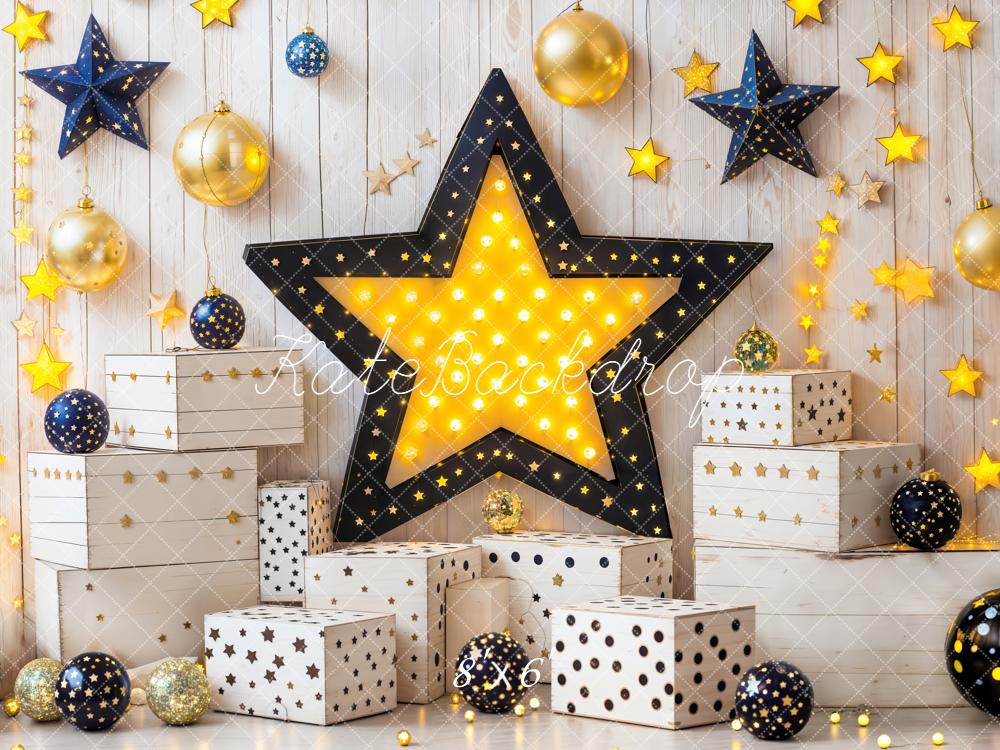 Kate Birthday Starry Night Gift Box Backdrop Designed by Emetselch