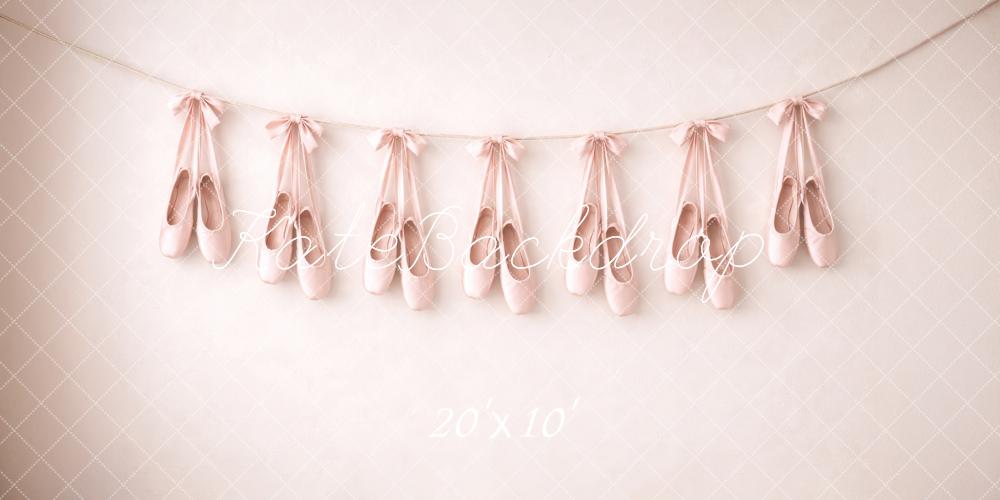 Kate Prom Pink Ballet Shoes Garland Backdrop Designed by Megan Leigh Photography