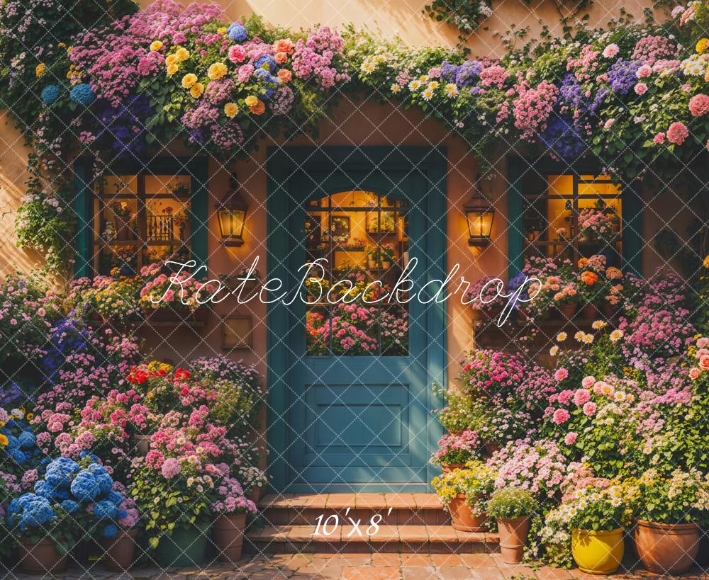 Kate Spring Floral Shop Doorway Backdrop Designed by Emetselch