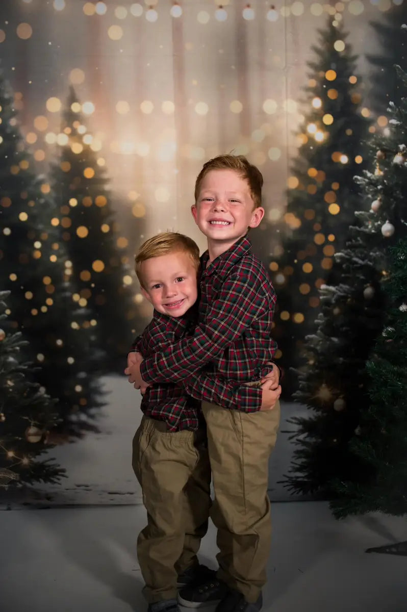 Fondo de Bosque Exterior de Navidad Designed by Emetselch