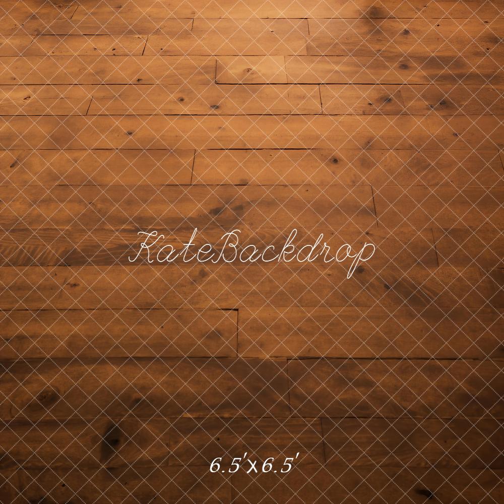 Kate Brown Wooden Floor Printed Backdrop Designed by Kate Image
