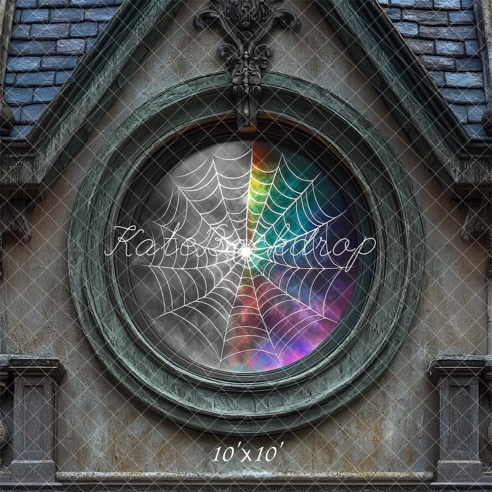 Fondo de Ventana Exterior de Telaraña Miércoles diseñado por Mini MakeBelieve