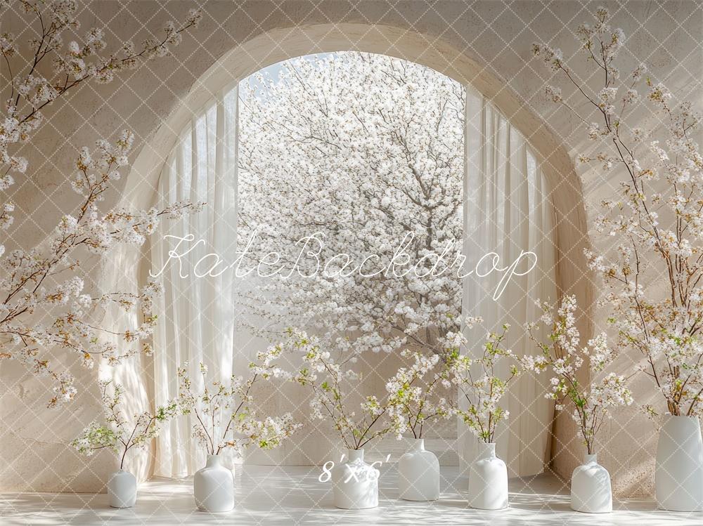Kate Spring Cherry Blossom Arch Backdrop Designed by Mini MakeBelieve