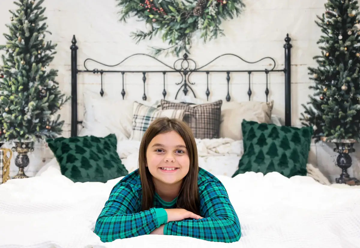 Kate Christmas Headboard Bedroom Boudoir Backdrop Designed by Emetselch