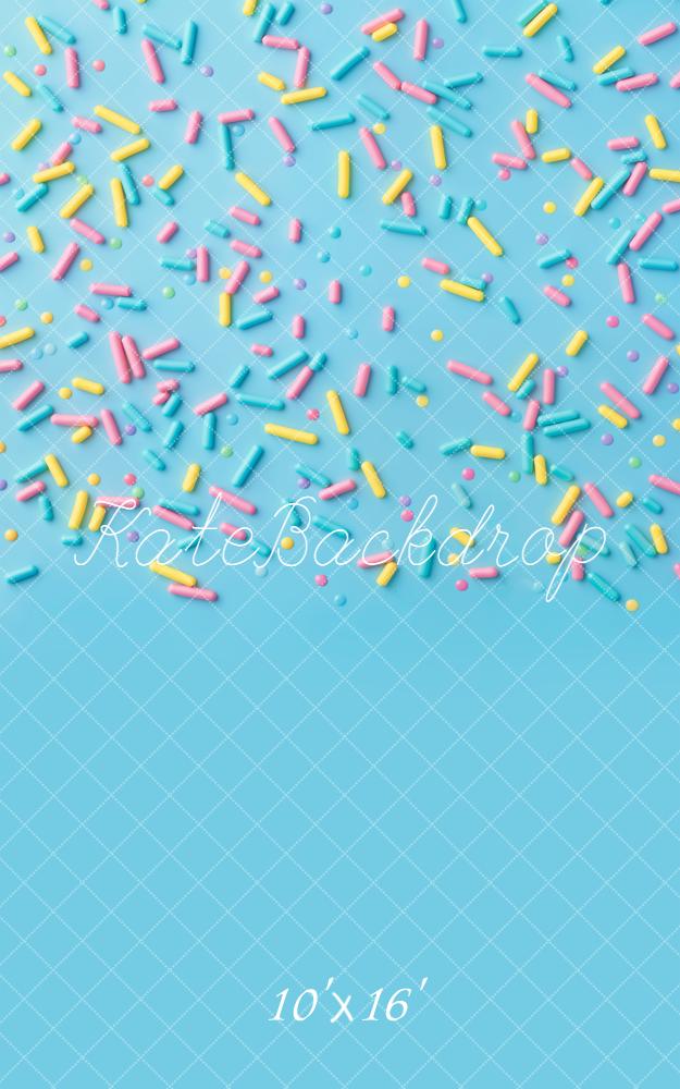 Kate Sweep Blue Pastel Sprinkles Backdrop Designed by Kate Image