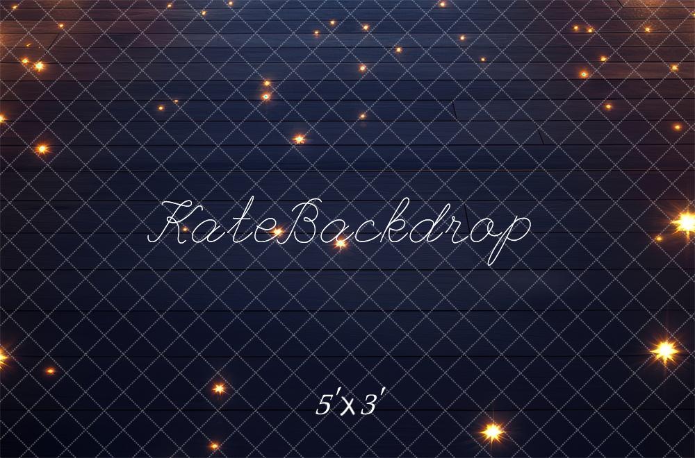 Fondo de Madera con Luces de Rejilla Brillante