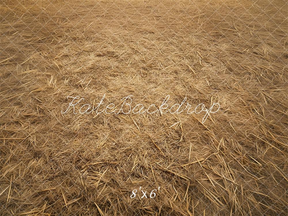 Sfondo per pavimento di campo di fieno rustico Designed by Mini MakeBelieve