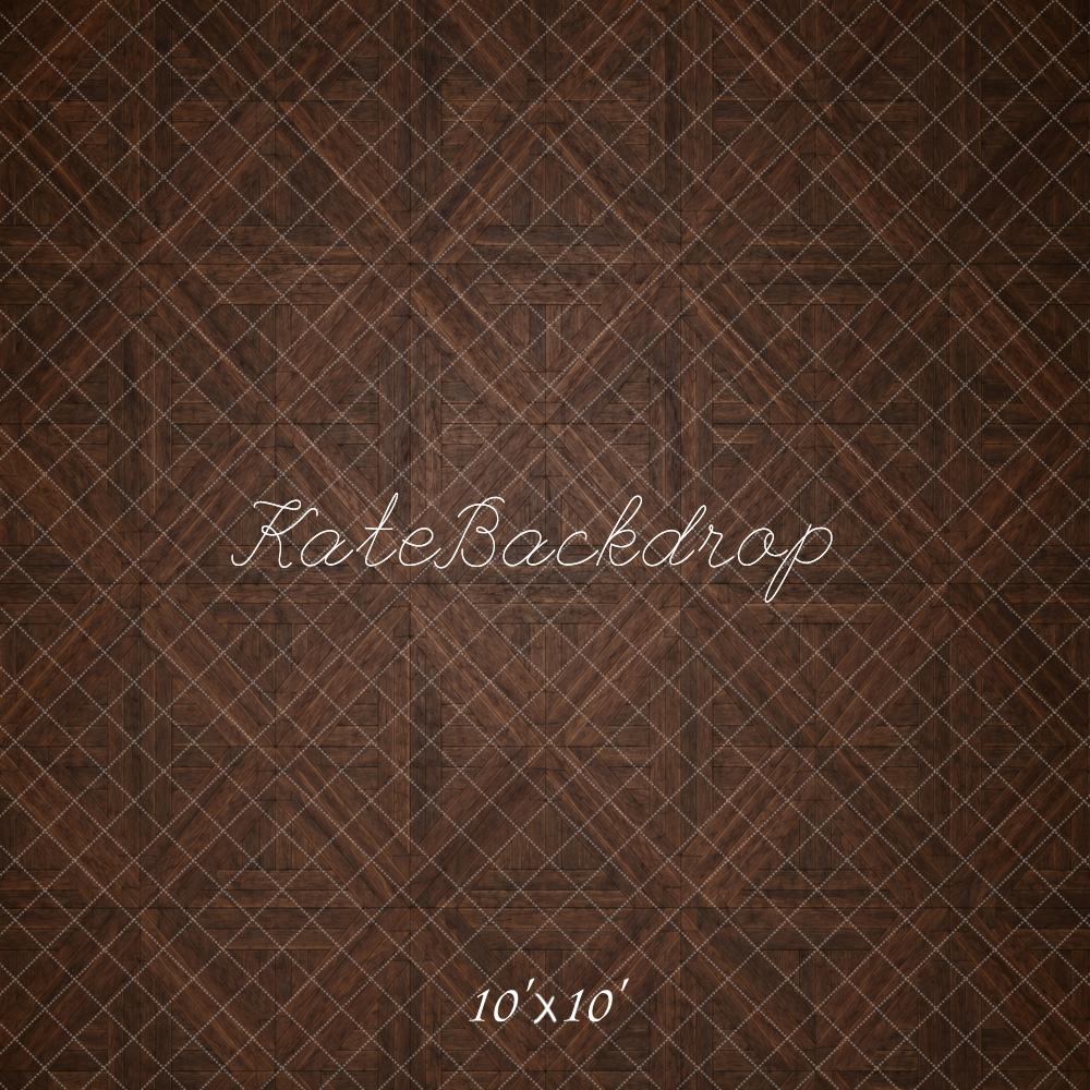 Kate Brown Herringbone Floor Printed Backdrop Printed Backdrop Designed by Vertigo Productions