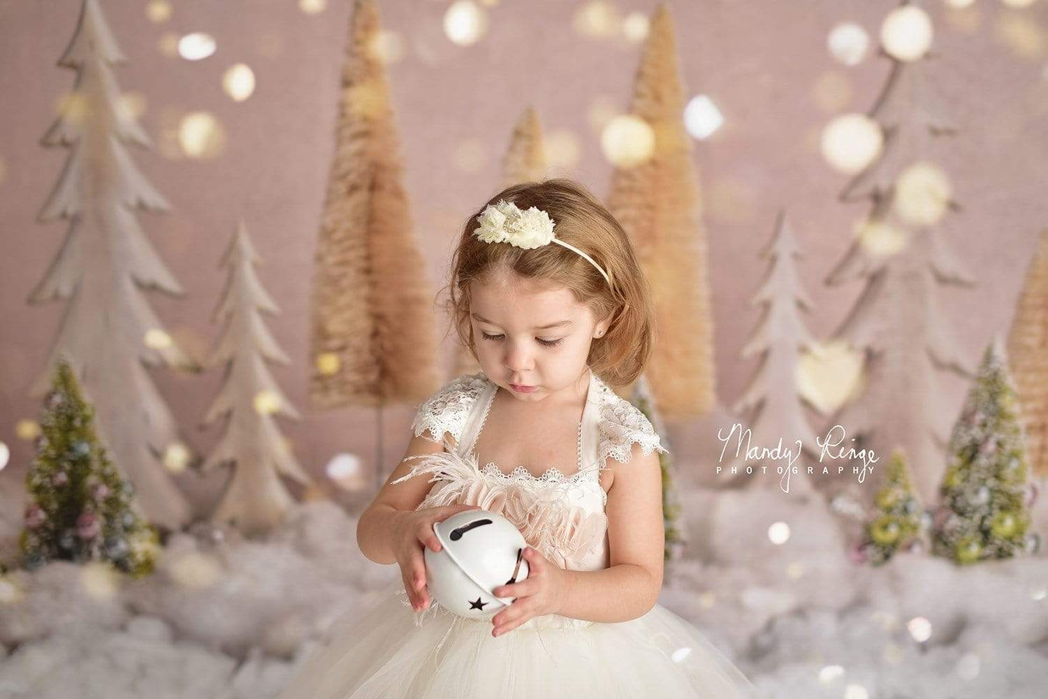 Katebackdrop£ºKate Elegant Christmas Trees with Glitter Backdrop for Photography Designed By Mandy Ringe Photography
