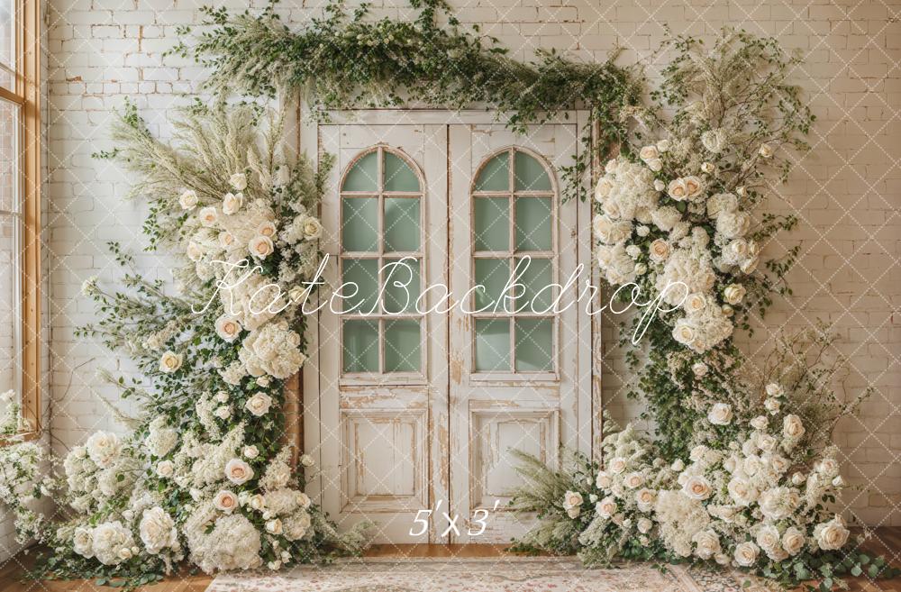 Kate Spring Floral Door Backdrop Designed by Emetselch