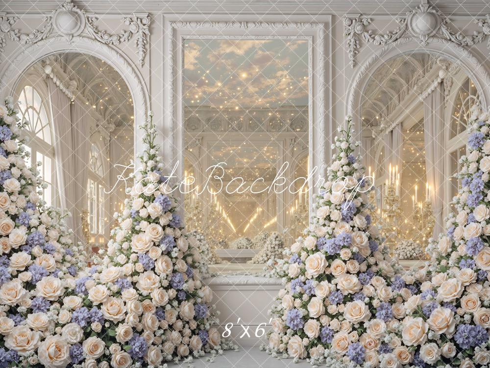 Kate Spring Flower Arch Mirror Ballroom Elegant Floral Decor Backdrop Designed by Mini MakeBelieve