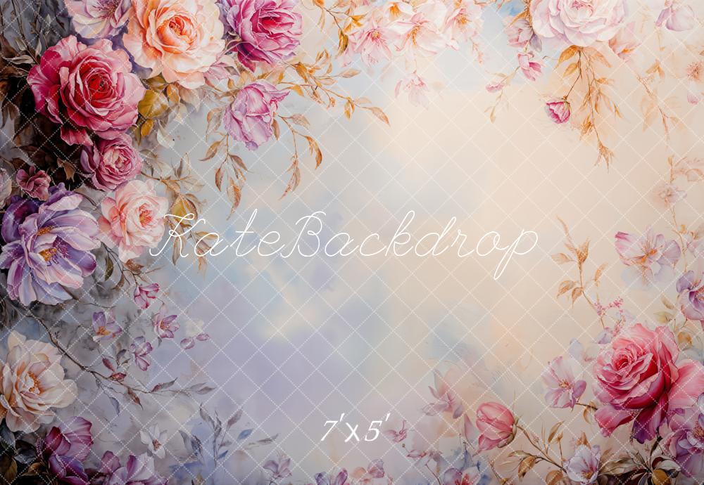 Kate Fine Art Floral Roses Backdrop Designed by Emetselch