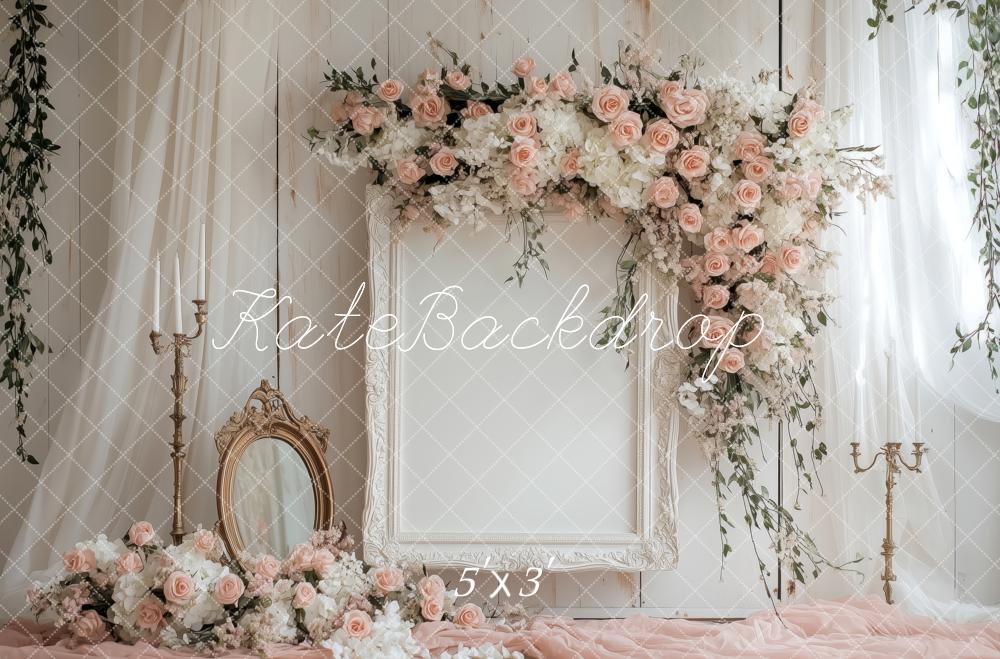 Kate Mother's Day Vintage Floral Mirror Backdrop Designed by Patty Roberts