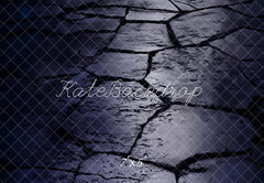 Kate Dark Night Cobblestone Floor Printed Backdrop Designed by Emetselch