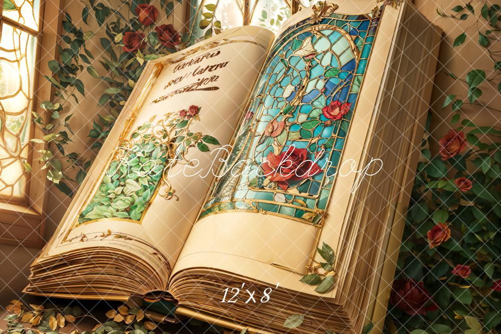 Sfondo di rose del libro di fantasia Designed by Emetselch