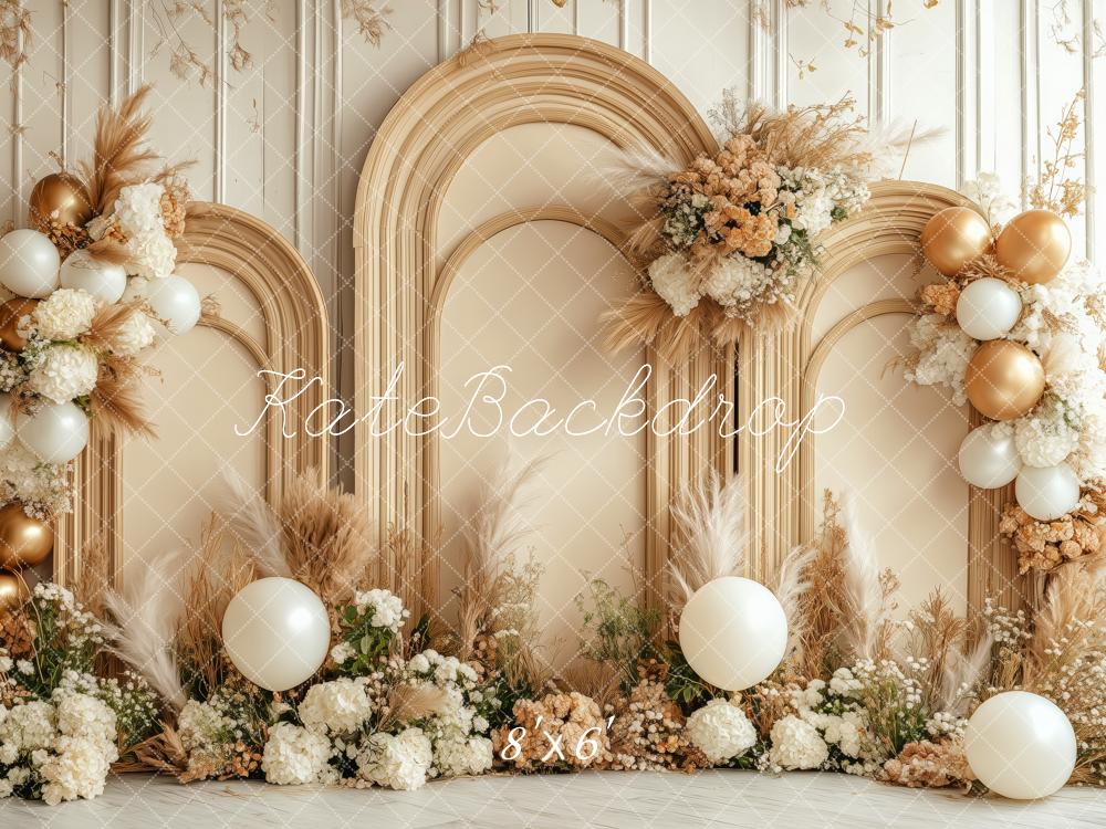 Arch dei Palloncini Floreali Boho Progettato da Patty Roberts