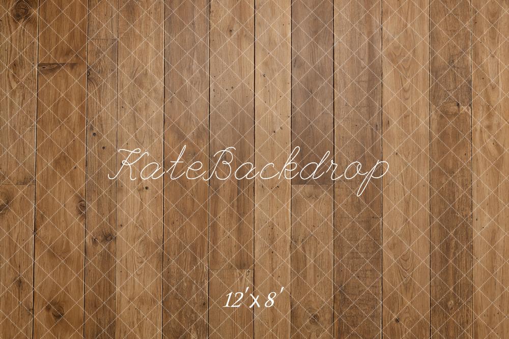 Kate Brown Wood Plank Floor Printed Backdrop Designed by Emetselch