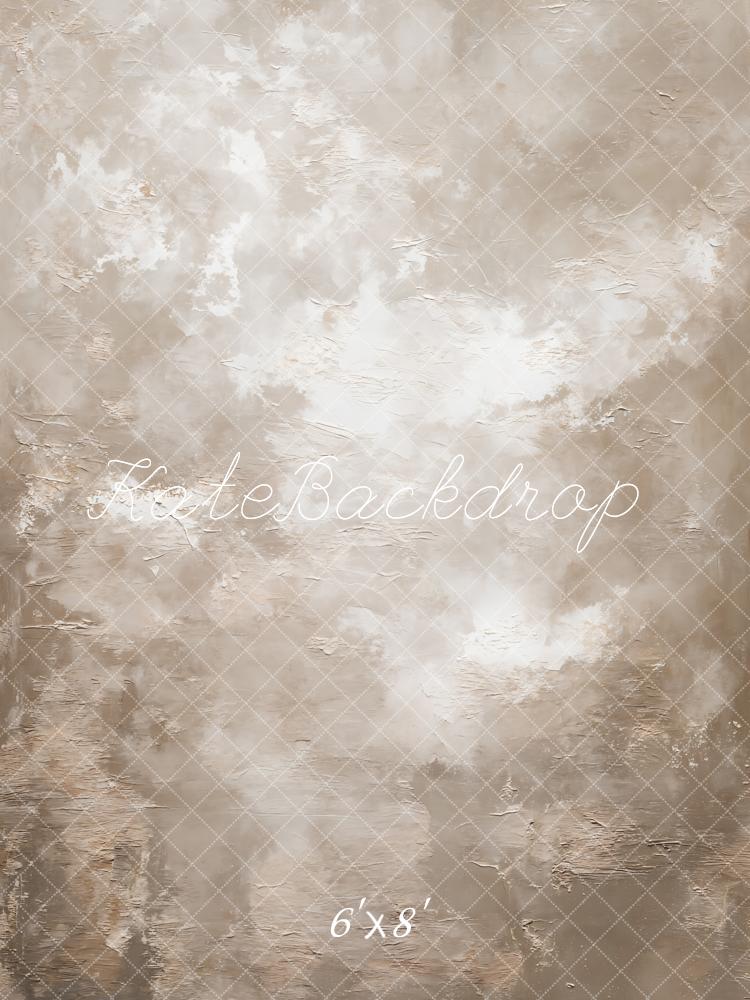 Kate Beige Abstract Texture Printed Backdrop Designed by GQ